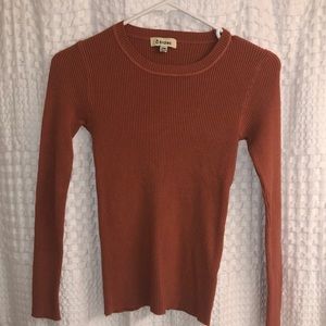 VERGE GIRL BURNT ORANGE SWEATER